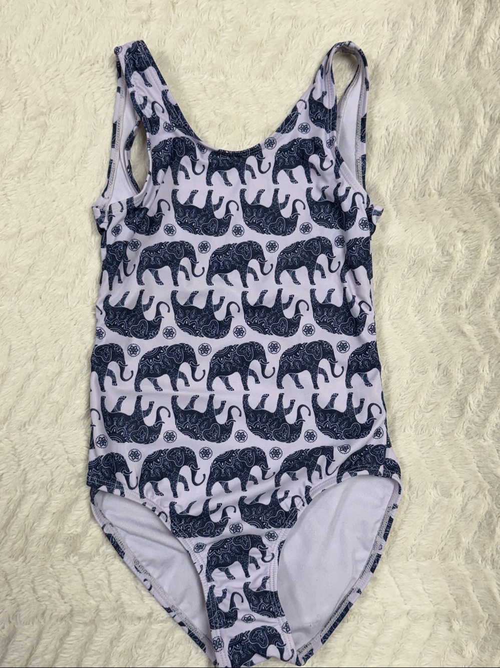 GAP Kids One Piece Elephant Print Lined Swimsuit S